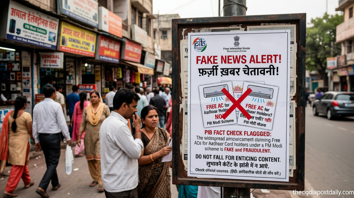 Free ACs for Aadhaar Card holders? PIB flags fake PM Modi announcement — ‘Do not fall for enticing content’