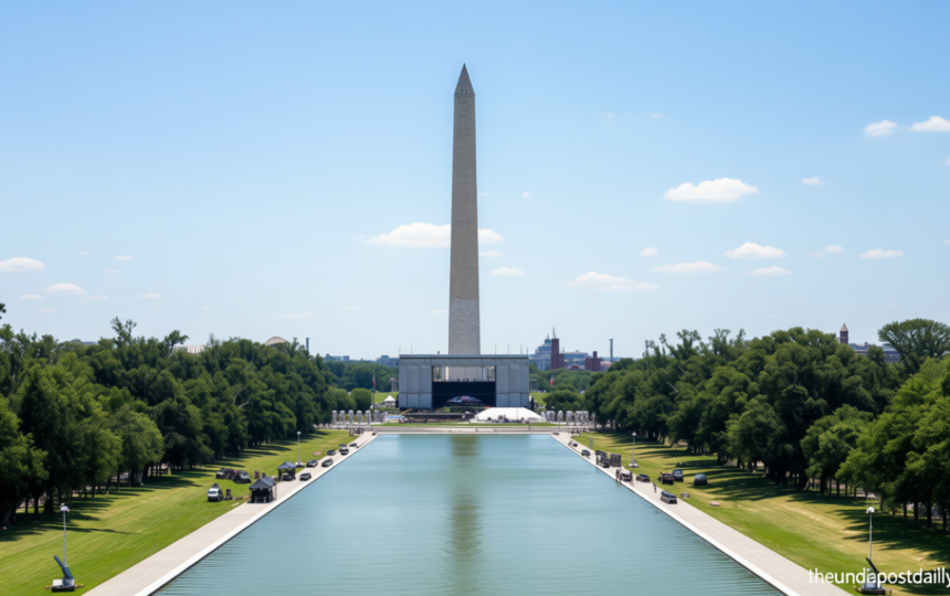 Trump says Washington Reflecting Pool restored, warns monument vandals of 10-year prison sentence