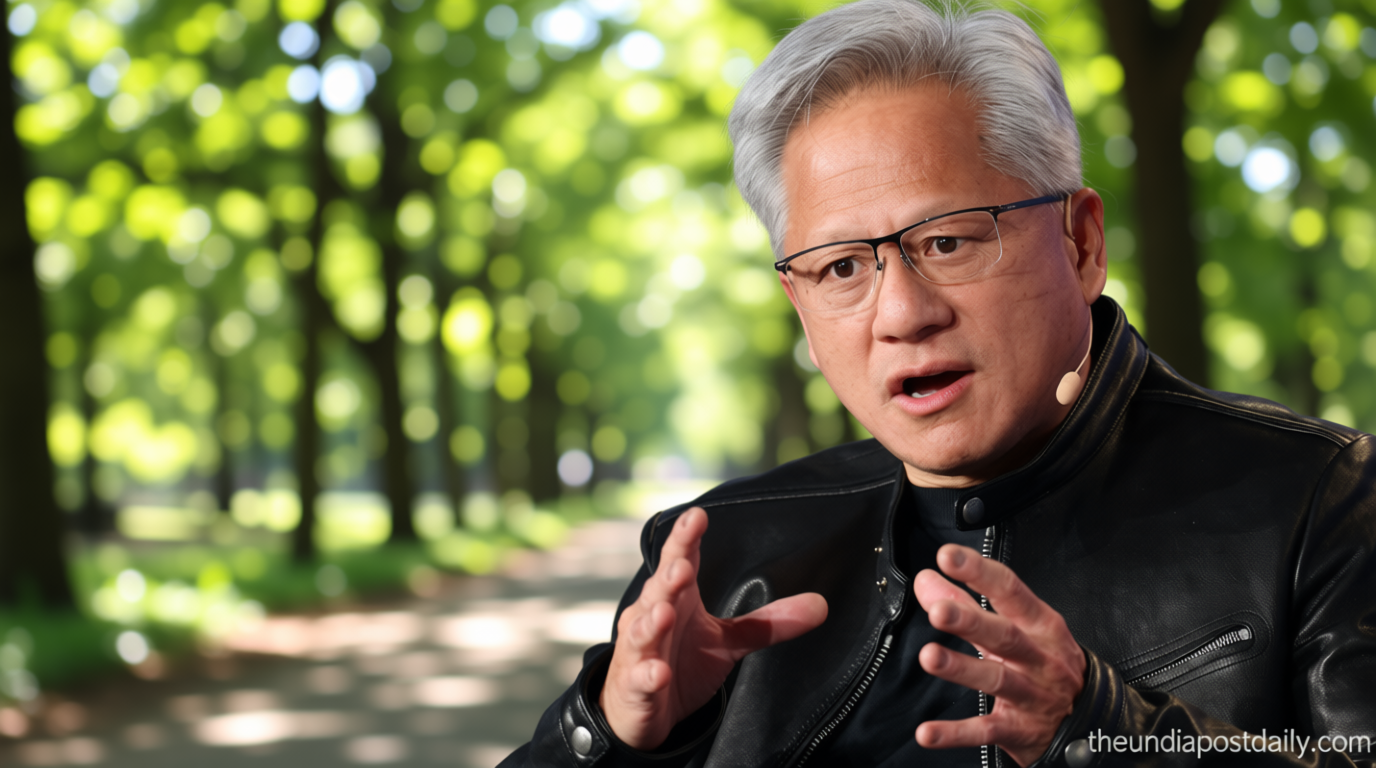 Quote of the day by Jensen Huang: ‘The answer isn’t to step back—it’s to guide the future wisely and build it…’