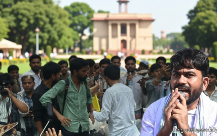Wasseypur, Melodi and Messi: How memes took centre stage at CJP’s Jantar Mantar protest over NEET paper leak