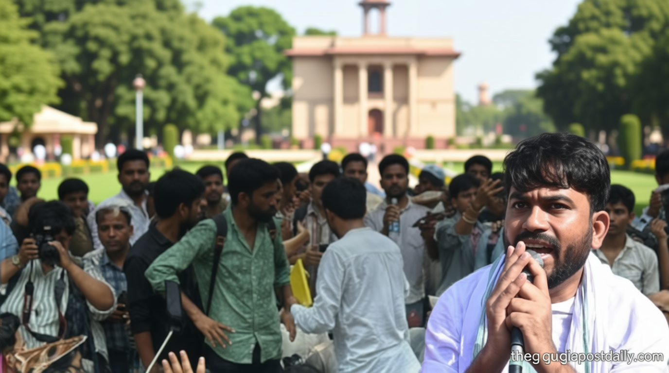 Wasseypur, Melodi and Messi: How memes took centre stage at CJP’s Jantar Mantar protest over NEET paper leak