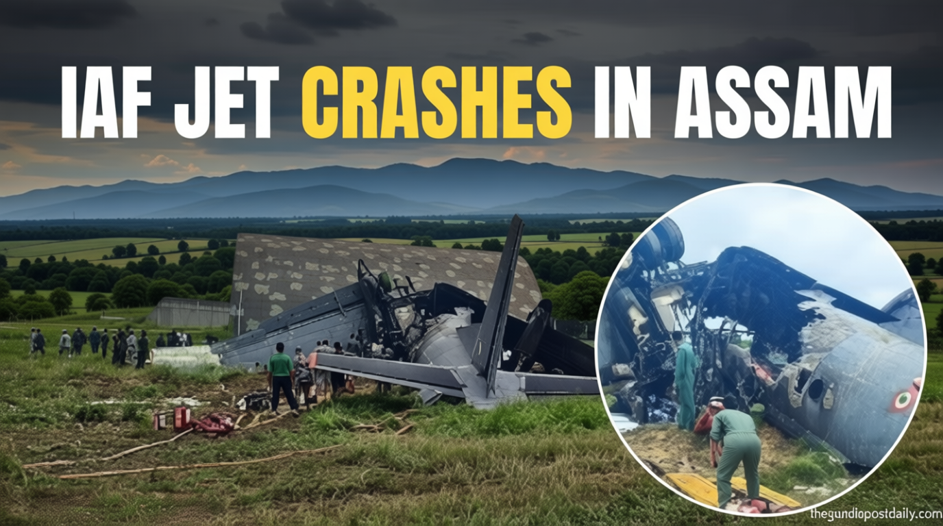 Indian Air Force AN-32 transport aircraft crashes at Jorhat Air Force Station in Assam, five personnel killed