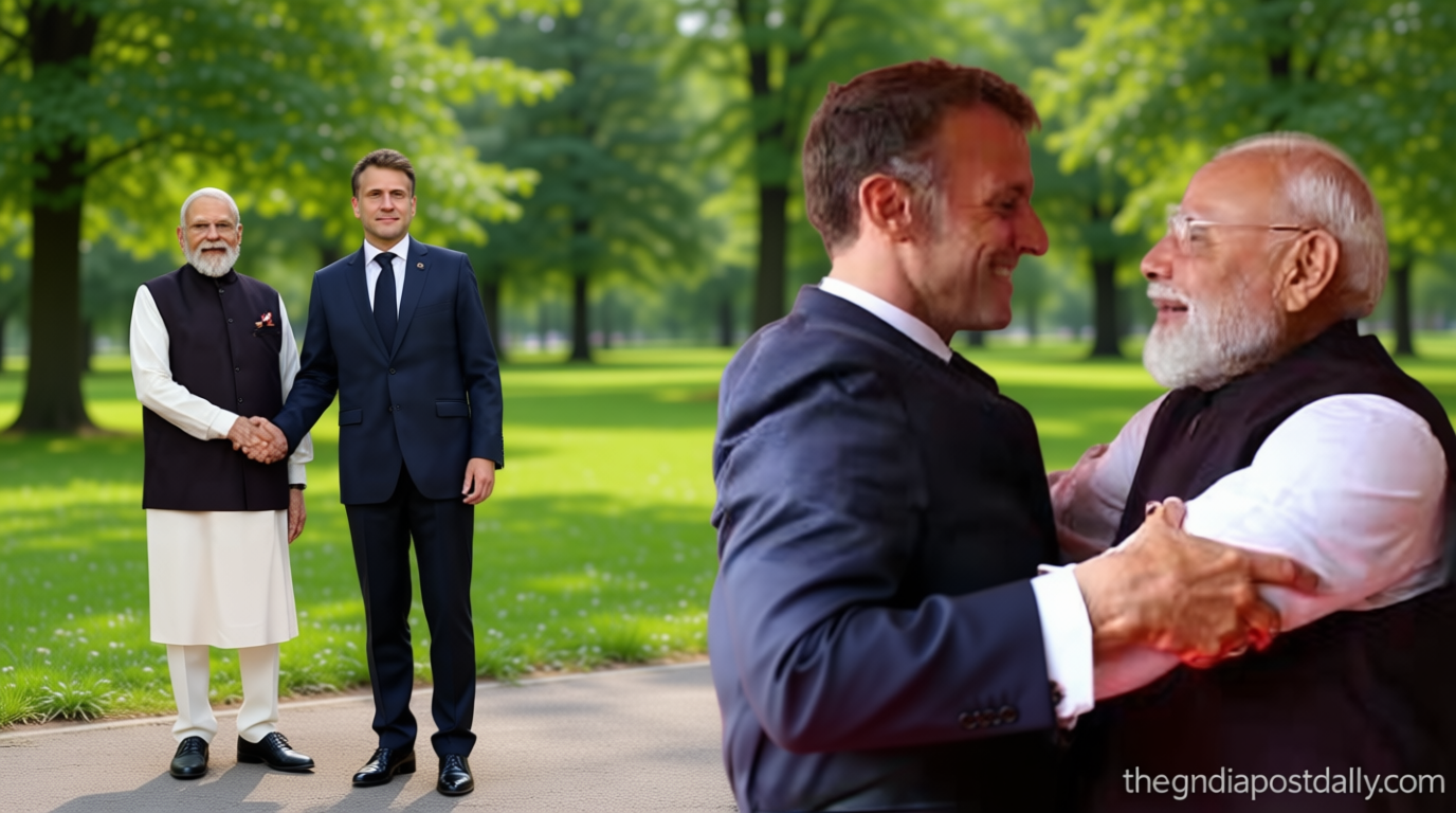 French President Macron shares ‘nice’ selfie with PM Modi, discusses AI, trade, infra during bilateral talks