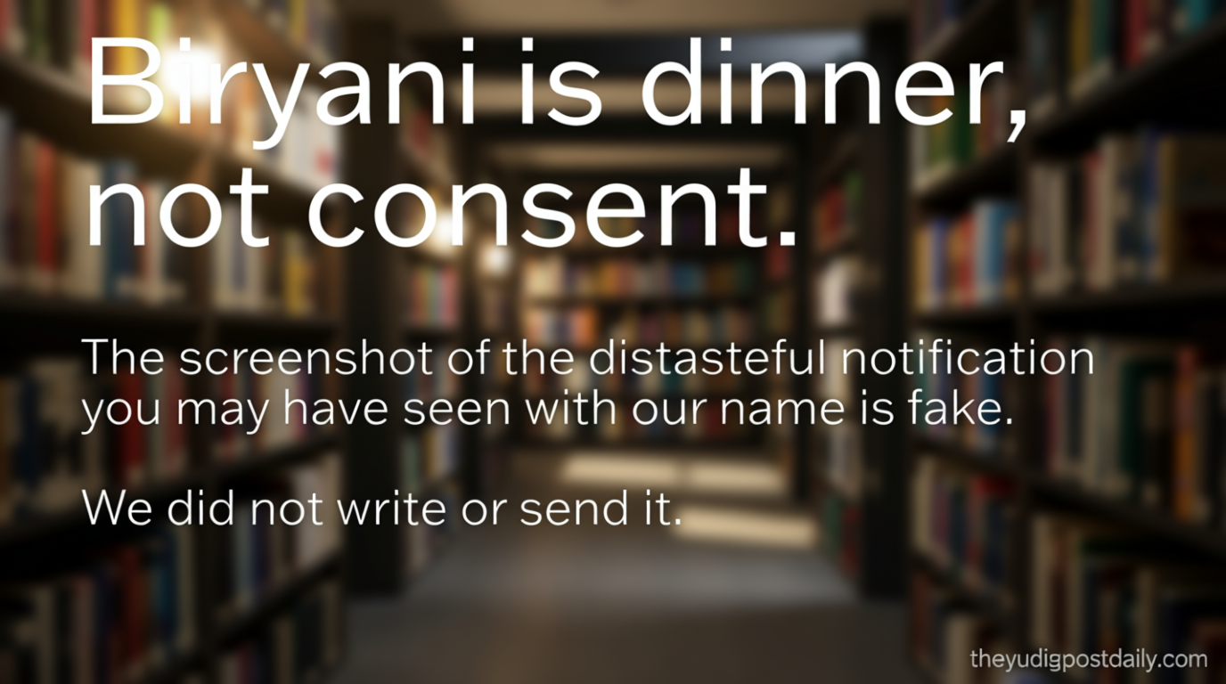 ‘Biryani is dinner, not consent’: Zomato breaks silence on viral ‘ ₹370’ screenshot