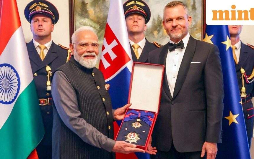 PM Modi conferred Slovakia’s highest award, total international honours reach 33
