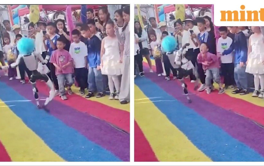 Humanoid robot kicks child during public demo in China, viral video sparks concern