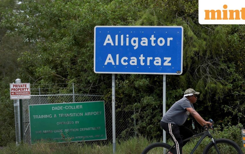 Detainees at Florida’s Alligator Alcatraz transferred elsewhere as detention centre likely to be closed, says ICE