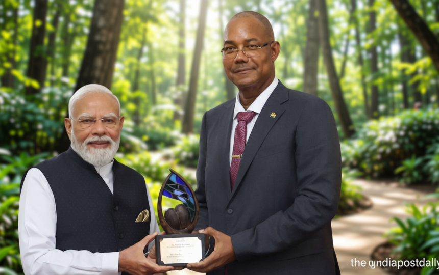 PM Modi awarded Seychelles’ highest honour for environmental conservation: ‘Guardian of the Blue Horizon’