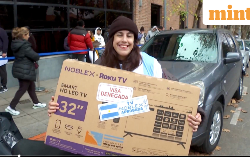 Watch: Argentina fans who missed out on US Visas receive free TVs for FIFA World Cup 2026