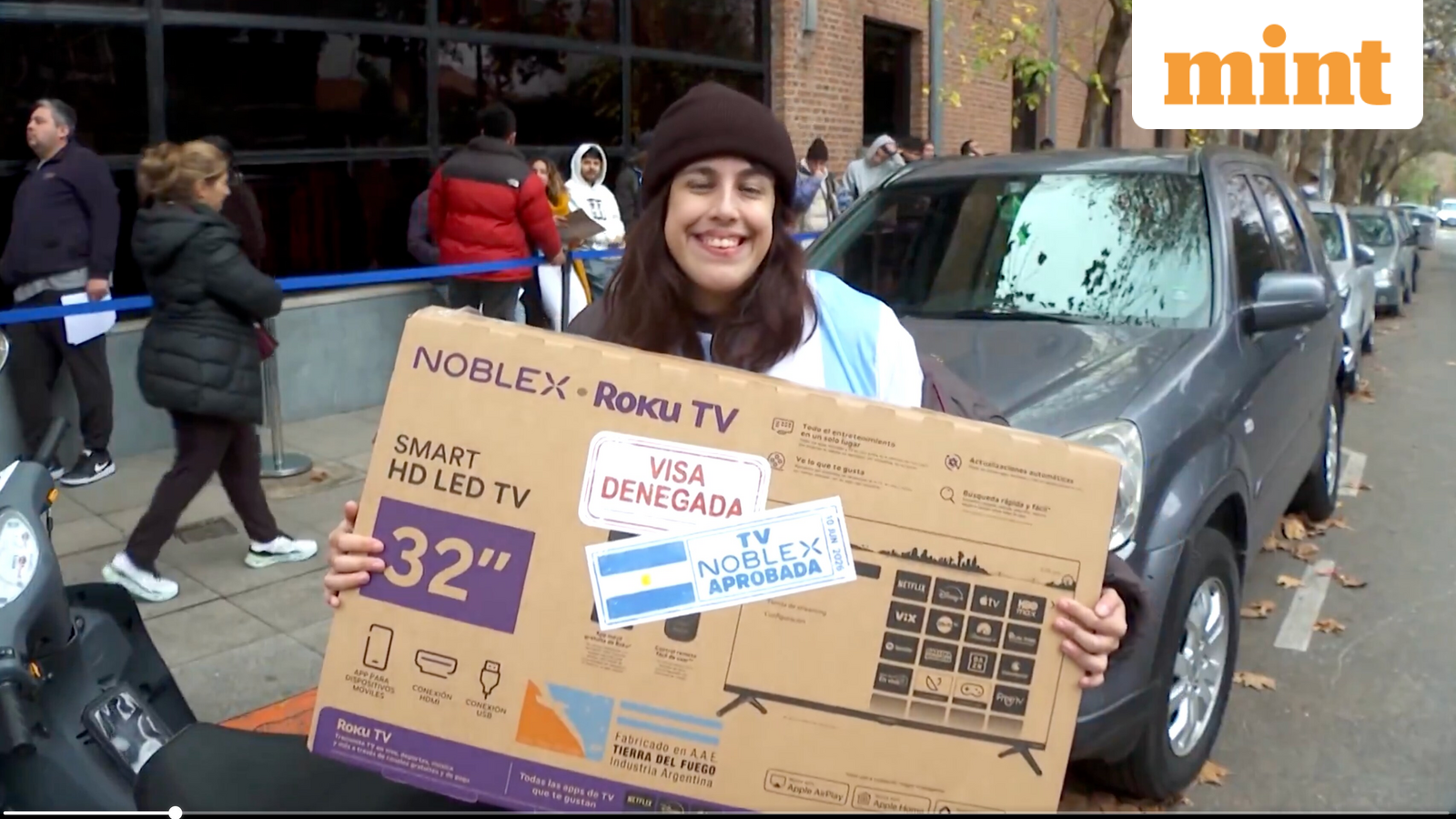 Watch: Argentina fans who missed out on US Visas receive free TVs for FIFA World Cup 2026