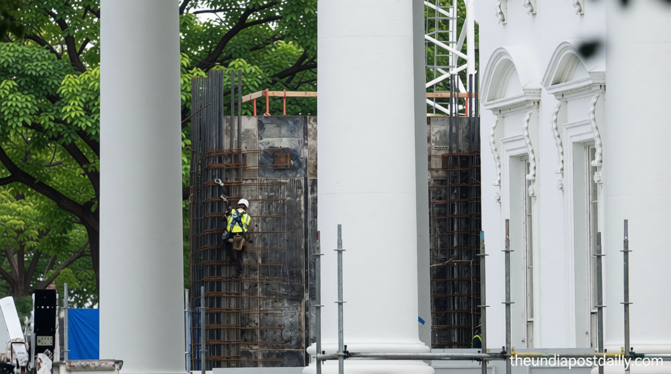 Trump administration used secret $500m no-bid contract for White House ballroom project
