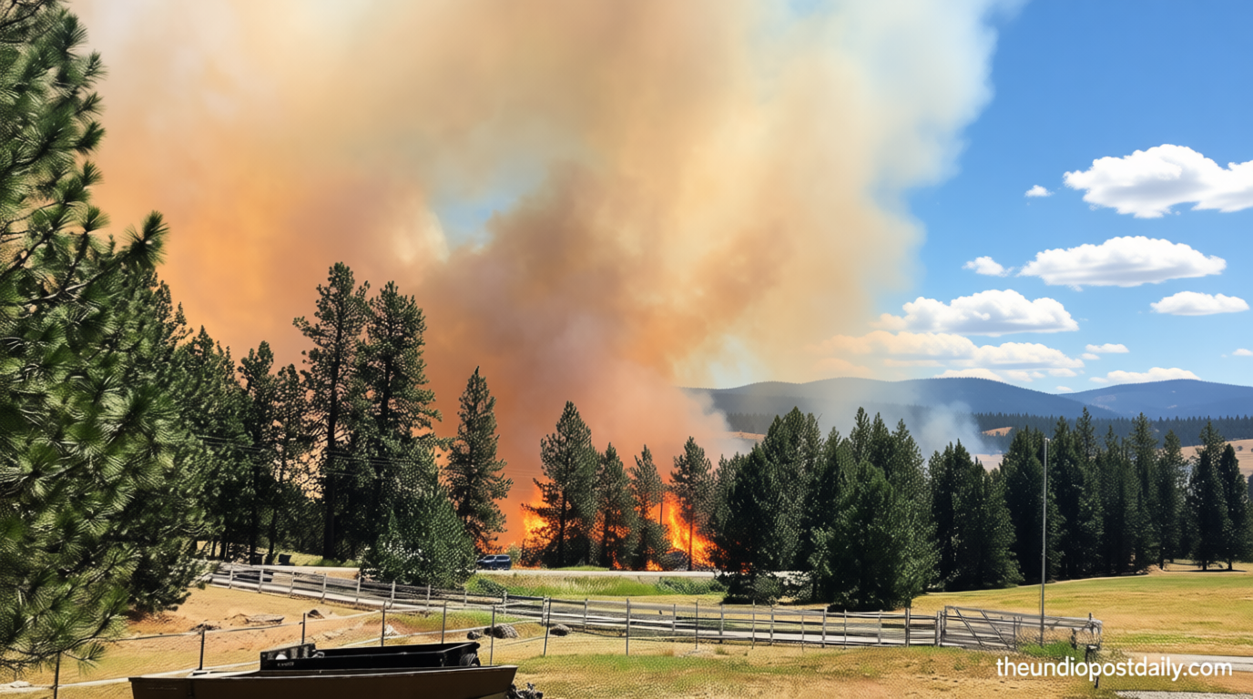 Spokane wildfire destroys 15 homes, forces 1,500 residents to evacuate in Eastern Washington