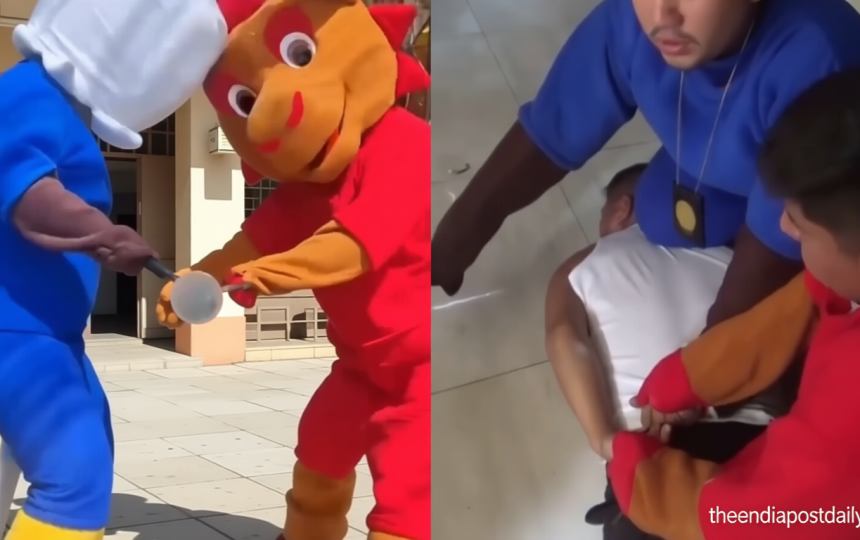 Peruvian cops disguised themselves as World Cup mascots to catch suspected drug dealer off guard