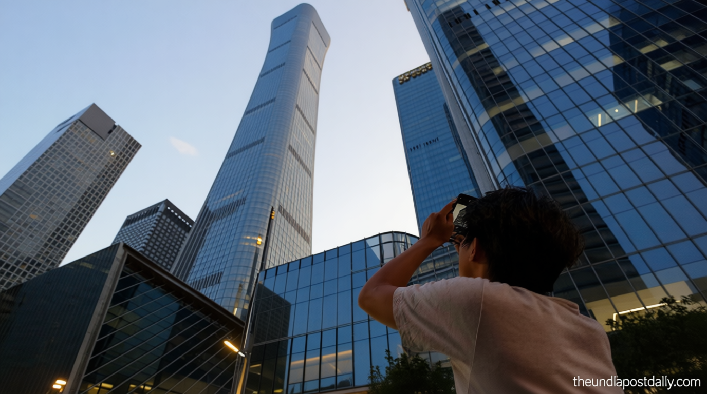 Small aircraft crashes into Beijing’s tallest skyscraper, dramatic videos show debris falling