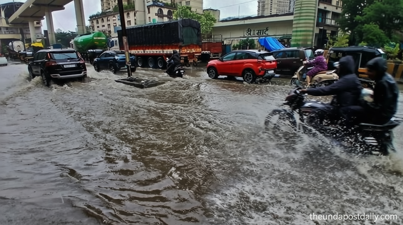 Mumbai rains LIVE: Trains rescheduled, schools and colleges closed as heavy showers pound city amid IMD’s red alert