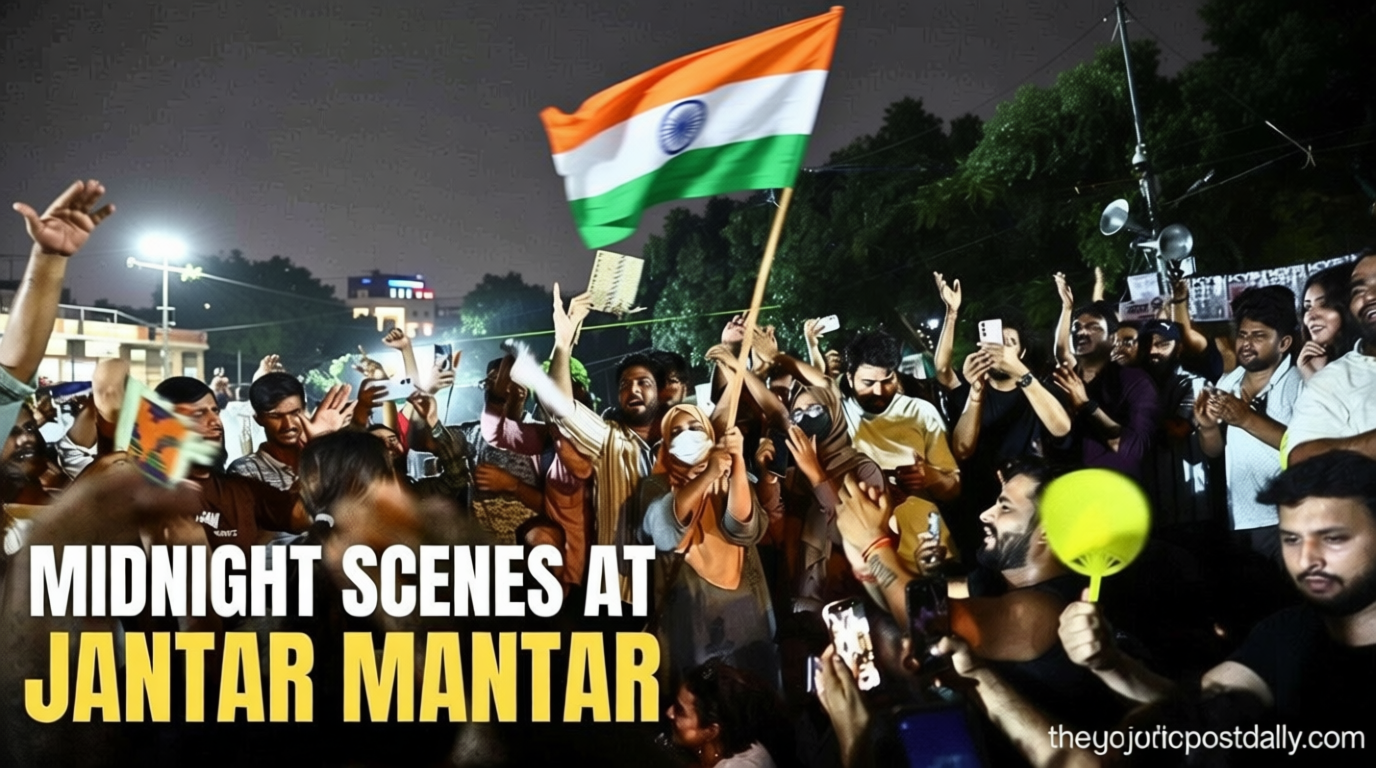 Crowds swell at Jantar Mantar ahead of CJP’s Parliament march tomorrow, Police invoke Section 163