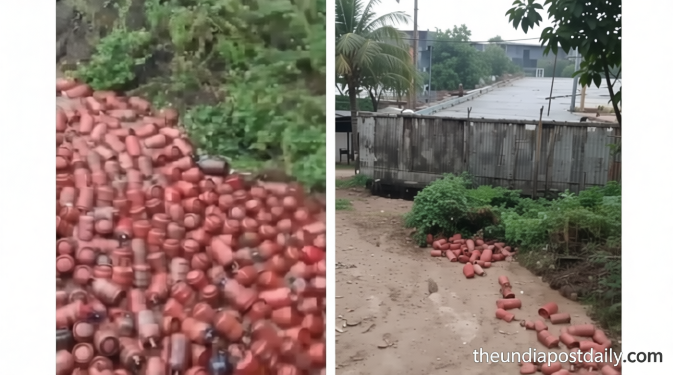 3,000 LPG cylinders floating in Mumbai floodwaters recreate Pushpa scene, internet reacts — ‘It’s not sandalwood, it’s…’