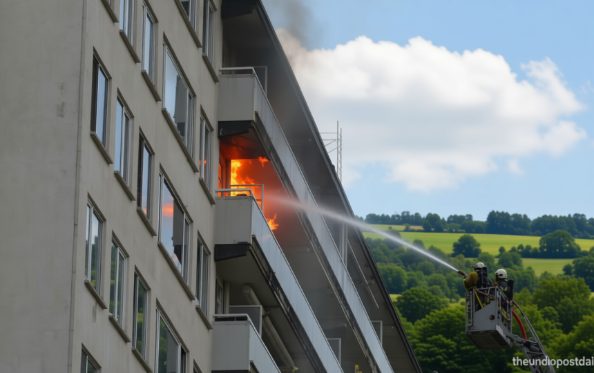 Several dead after massive fire engulfs Antwerp apartment building