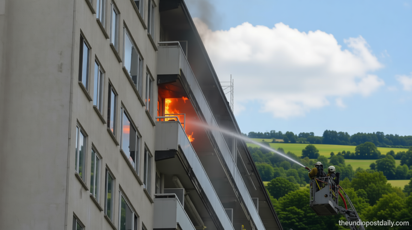 Several dead after massive fire engulfs Antwerp apartment building