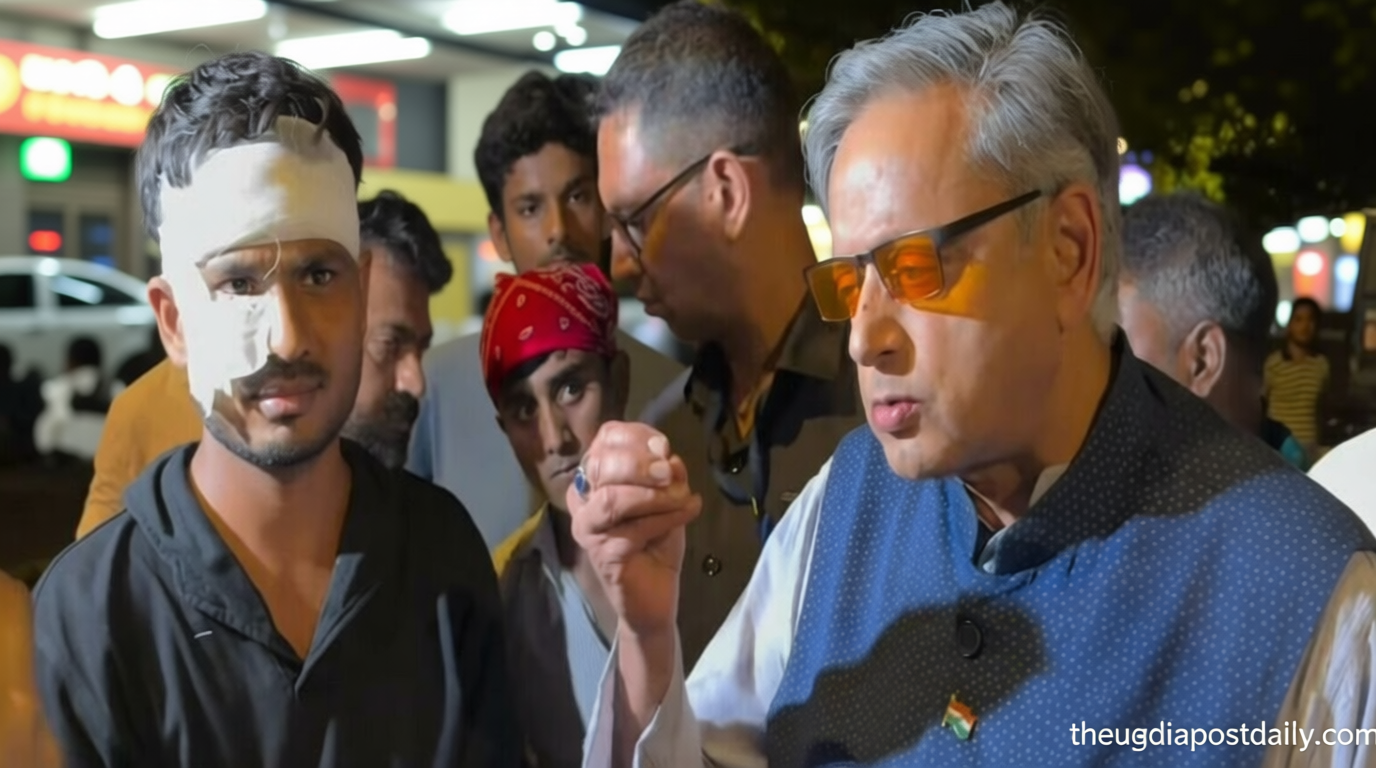 ‘This is utterly disgraceful’: Shashi Tharoor slams police lathicharge after meeting injured student protesters