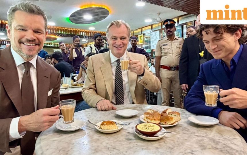 Christopher Nolan, Tom Holland, Matt Damon drop by Mumbai cafe for chai, staff says ‘baad mein Google kiya’