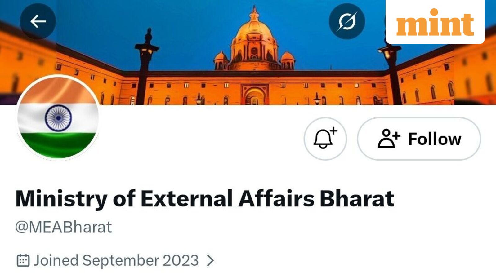 MEA flags ‘MEA Bharat’ on X, says no link to ministry — ‘Misleading public, undermining public interest’