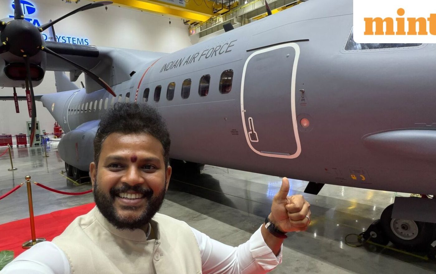 ‘Truly special’: Aviation Minister Ram Mohan Naidu shares glimpses of first Made-in-India C-295 military aircraft