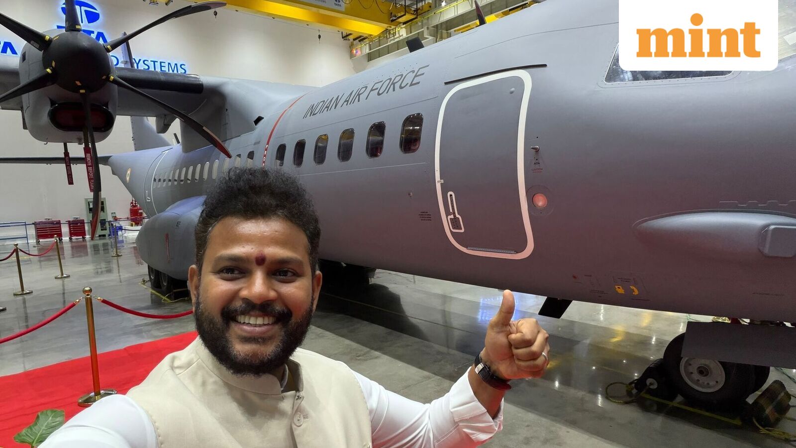 ‘Truly special’: Aviation Minister Ram Mohan Naidu shares glimpses of first Made-in-India C-295 military aircraft