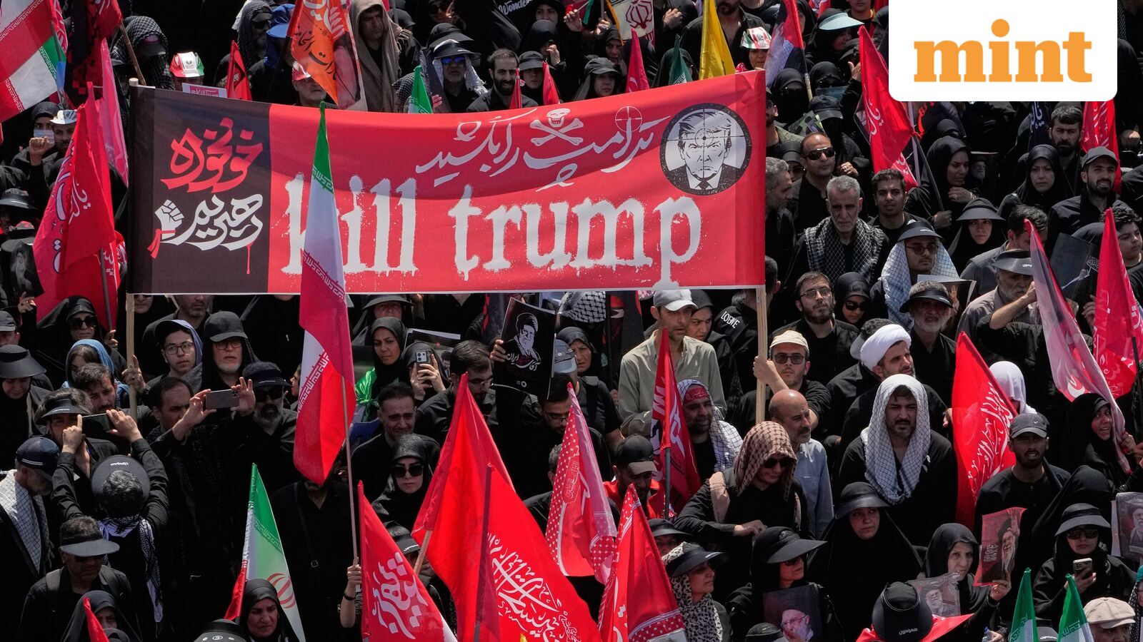 ‘Blood for Blood,’ ‘We Kill Trump’, and Trump in a coffin — Iran’s growing campaign of anti-US billboards, graffiti