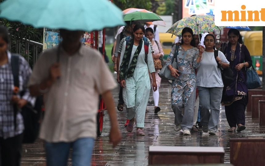 Weather today LIVE Updates: Mumbai rains continue, IMD alert in Delhi, Gujarat, MP; train services affected