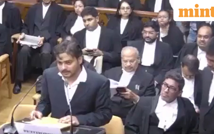 ‘Judicial servant, I order you…’: Litigant throws papers, hurls abuses during SC hearing