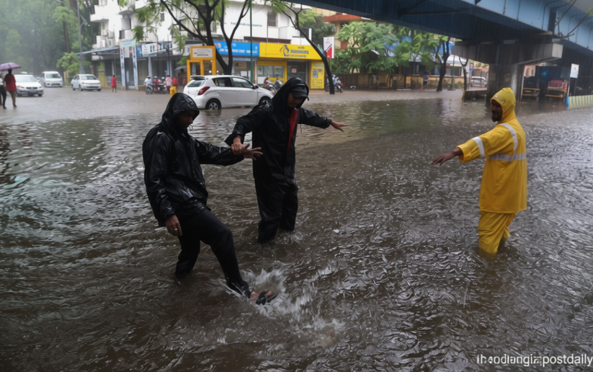 Mumbai rains LIVE: Roads closed, flights delayed, trains cancelled as rain wreaks havoc amid IMD’s red alert