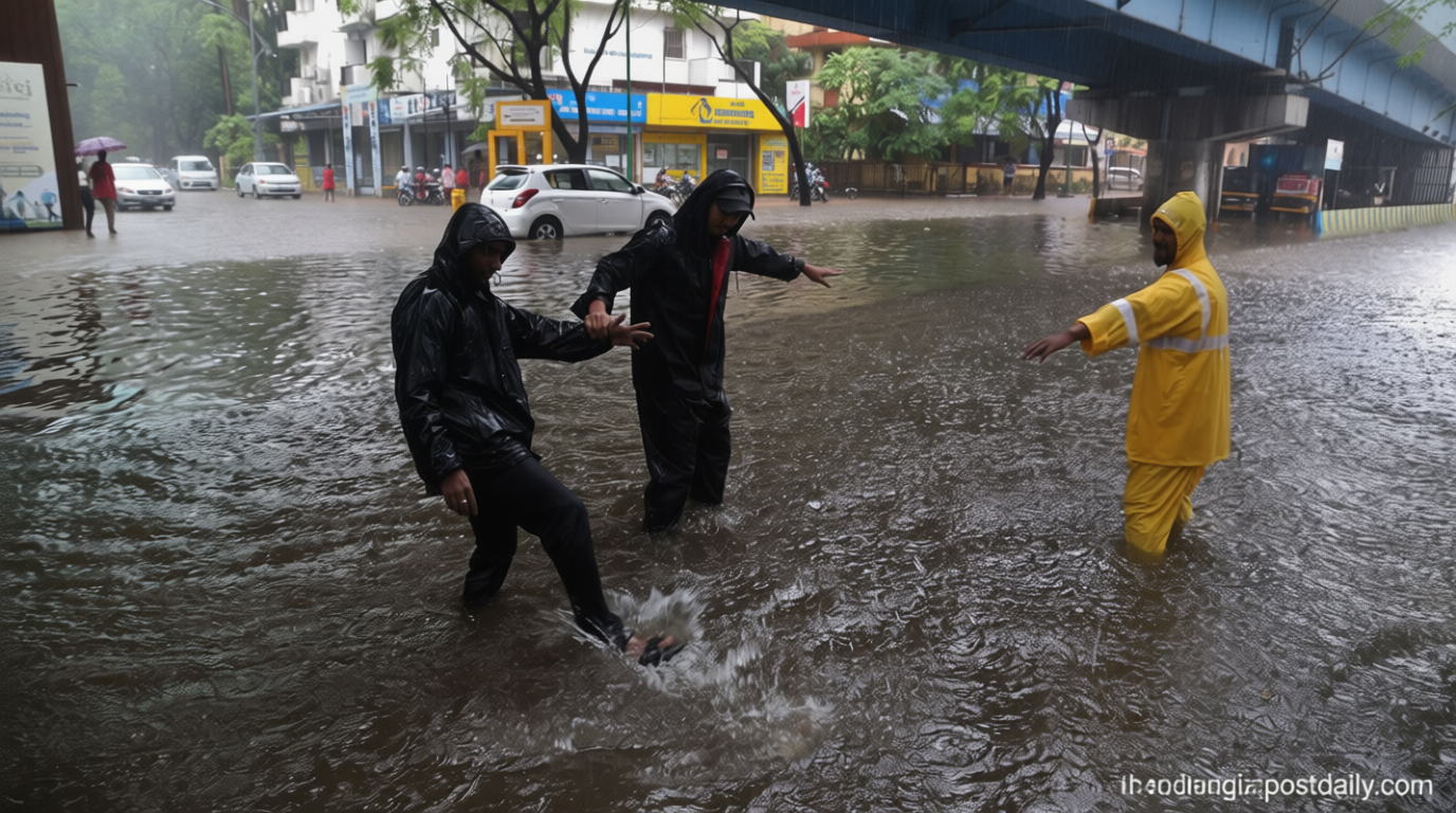 Mumbai rains LIVE: Roads closed, flights delayed, trains cancelled as rain wreaks havoc amid IMD’s red alert