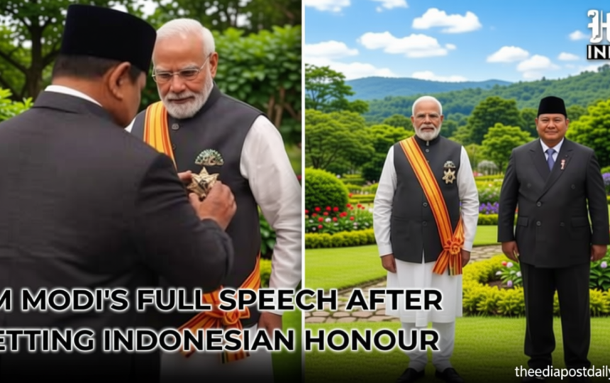PM Modi conferred with Indonesia’s highest honour as two countries sign deals on critical supply chain, BrahMos