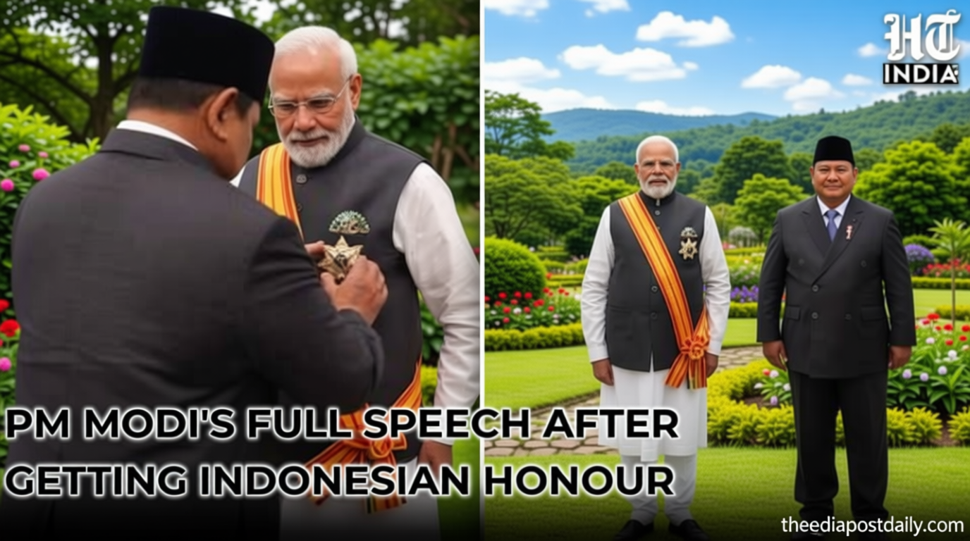 PM Modi conferred with Indonesia’s highest honour as two countries sign deals on critical supply chain, BrahMos