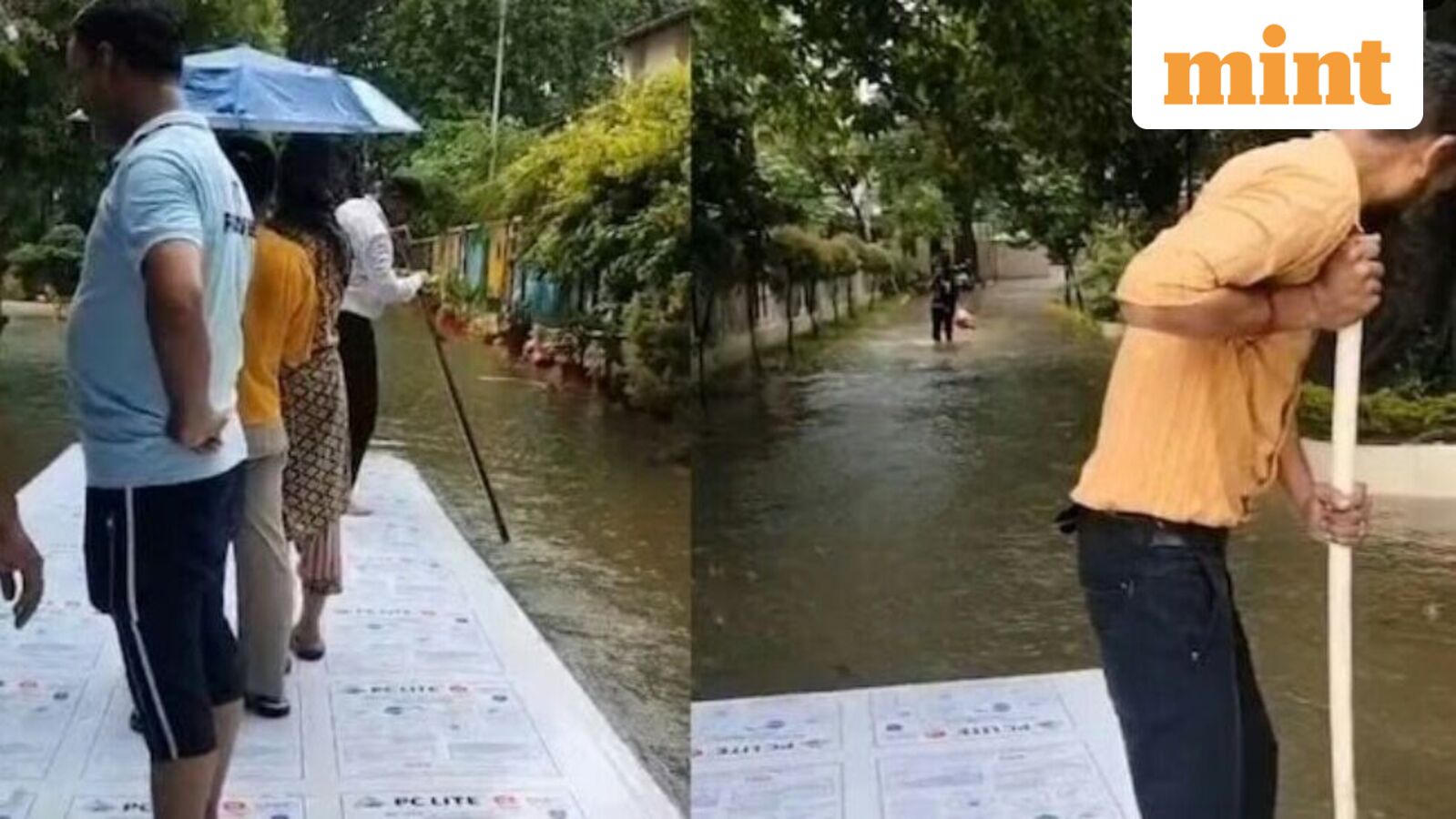 IIT Roorkee floodwaters turn campus into canal, students use makeshift boats to navigate: ‘Ocean engineering’ | Watch