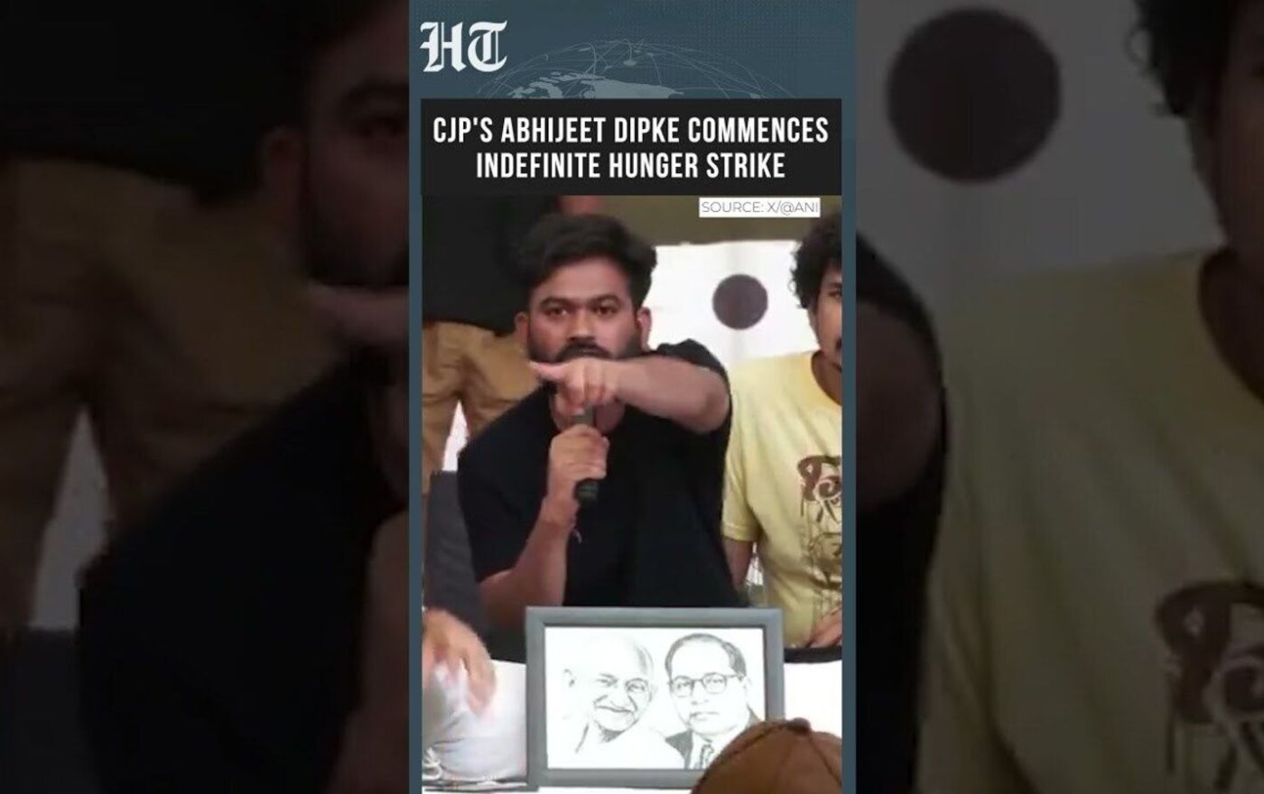 CJP’s Abhijeet Dipke seeks PM Modi’s resignation, sits on indefinite hunger strike after police hospitalise Wangchuk