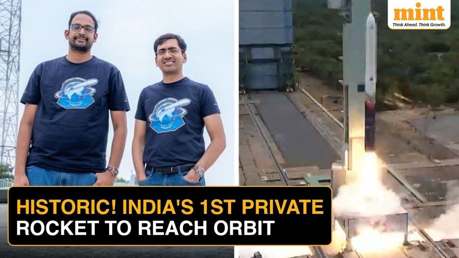 Vikram-1 rocket successfully places tech payloads, postcards from astronauts, PM Modi into orbit