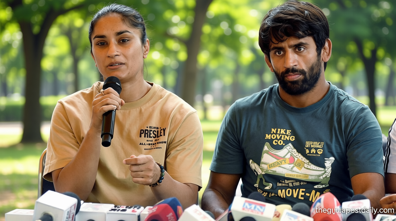‘We have not lost hope’: Vinesh Phogat, Bajrang Punia say women wrestlers will appeal Brij Bhushan acquittal