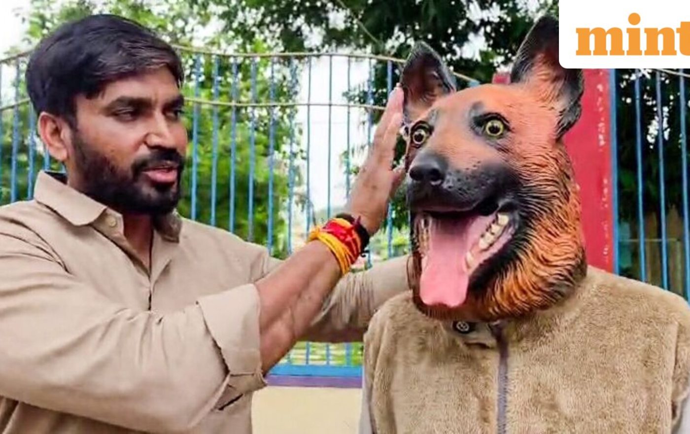 Why did a man in dog costume walk into MP’s Khandwa collectorate office? ‘Children are afraid to go to school’