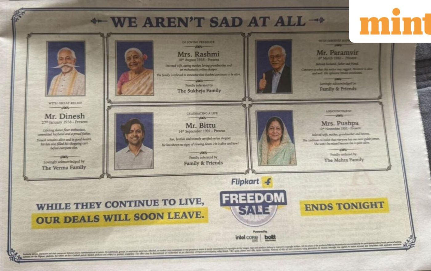 Flipkart’s Freedom Sale ad faces heat for being ‘self-serving, insensitive’; netizens react — ‘Very bad analogy, but…’