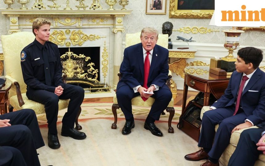 Trump honours teen lifeguard who risked life saving 10-year-old, jokes to rescued boy: ‘I don’t know if I’d do it…’