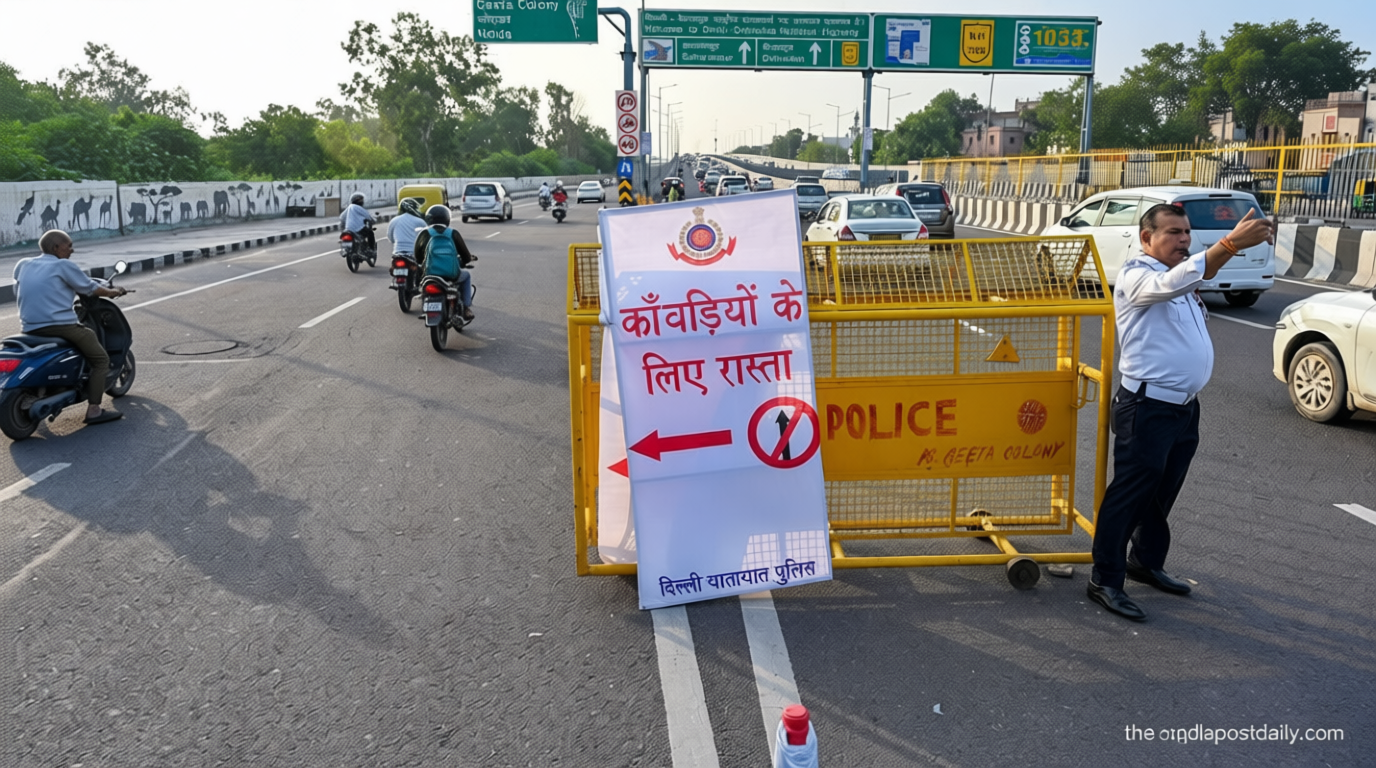 Kanwar Yatra 2026: Delhi Police issues fresh traffic advisory — NH-44, Outer Ring Road, other routes to avoid