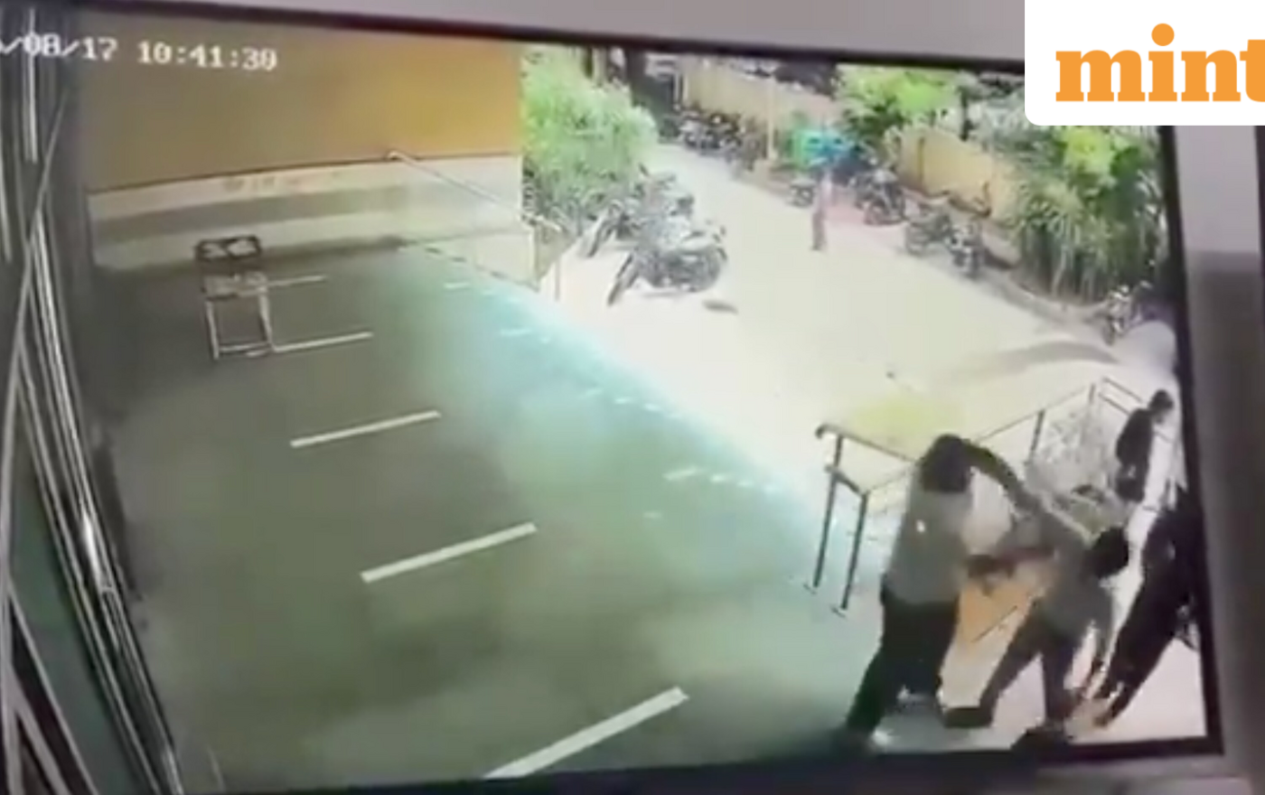 CCTV captures Delhi University PhD scholar slapping professor; student suspended, barred from campus | Watch video