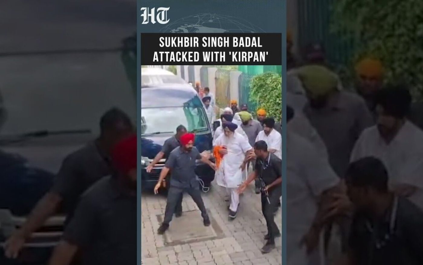 Former Punjab deputy CM Sukhbir Singh Badal attacked by Nihang near Nanded gurdwara; suffers hand injury