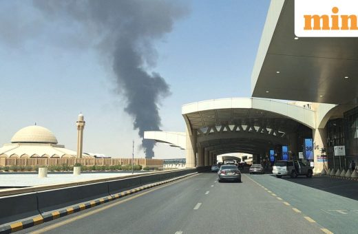 Riyadh airport: Explosions, black smoke and flight disrupt after Saudi ‘hostile aerial threat’ alert amid Houthi attacks