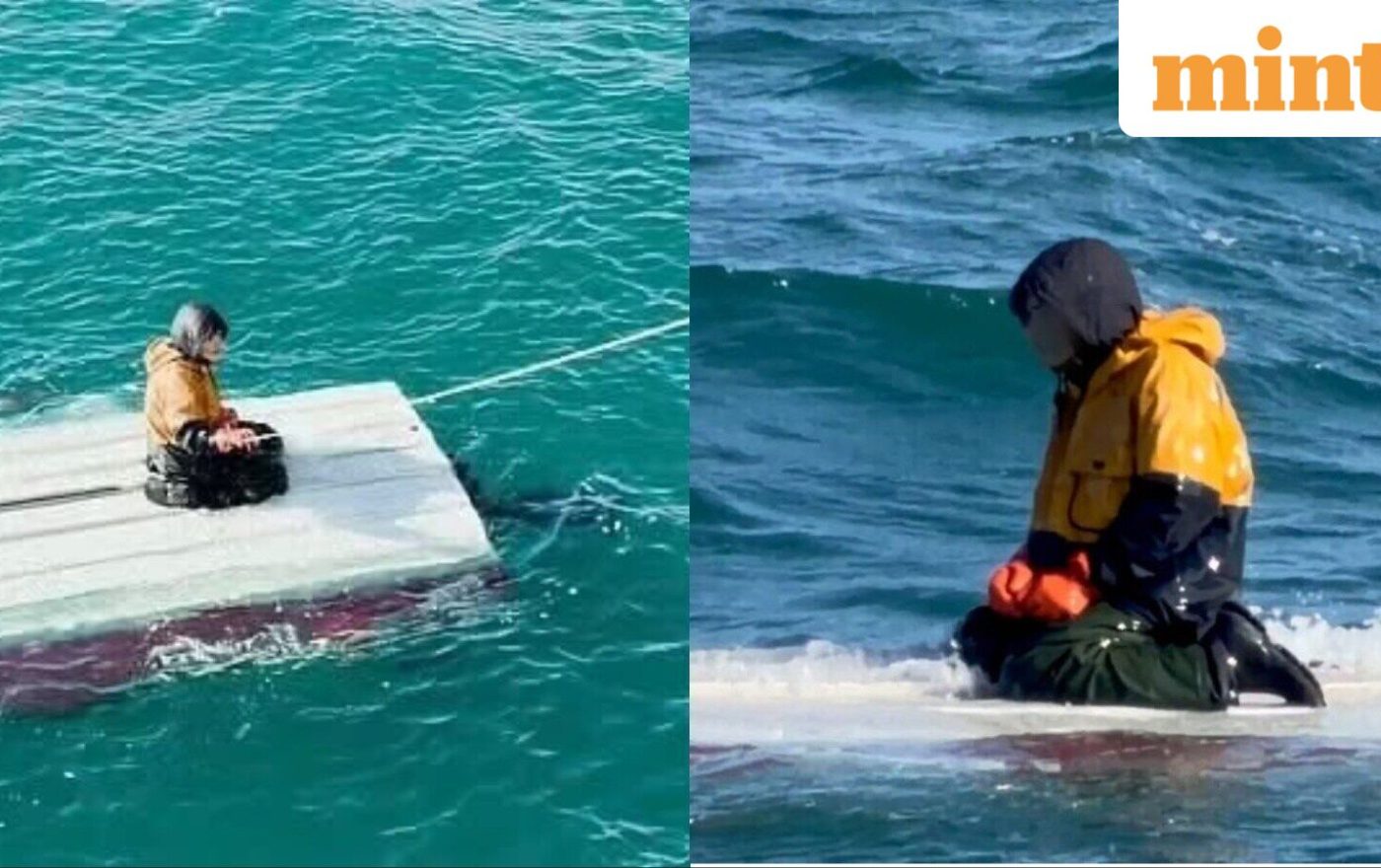 Teen survives 2 days atop overturned boat in freezing Alaska waters, rescue video surfaces