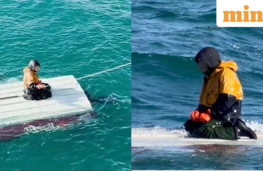 Teen survives 2 days atop overturned boat in freezing Alaska waters, rescue video surfaces