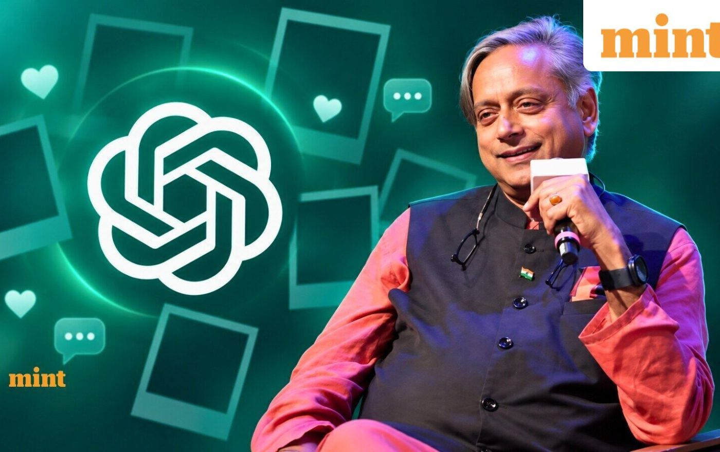 ChatGPT 1980s photo trend: Shashi Tharoor and sons join AI fashion; netizens react, ‘More handsome than Shah Rukh Khan’