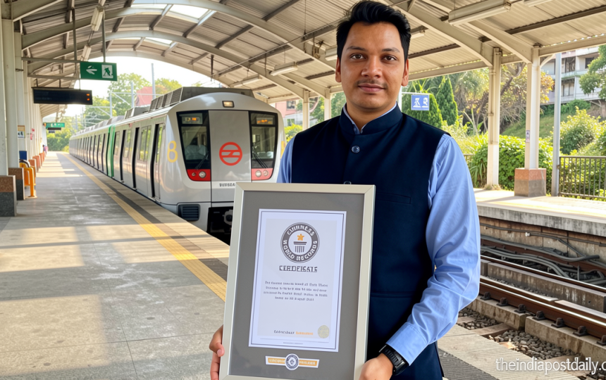Delhi Metro employee breaks Guinness record, travels across all stations in 14 hours, 54 minutes